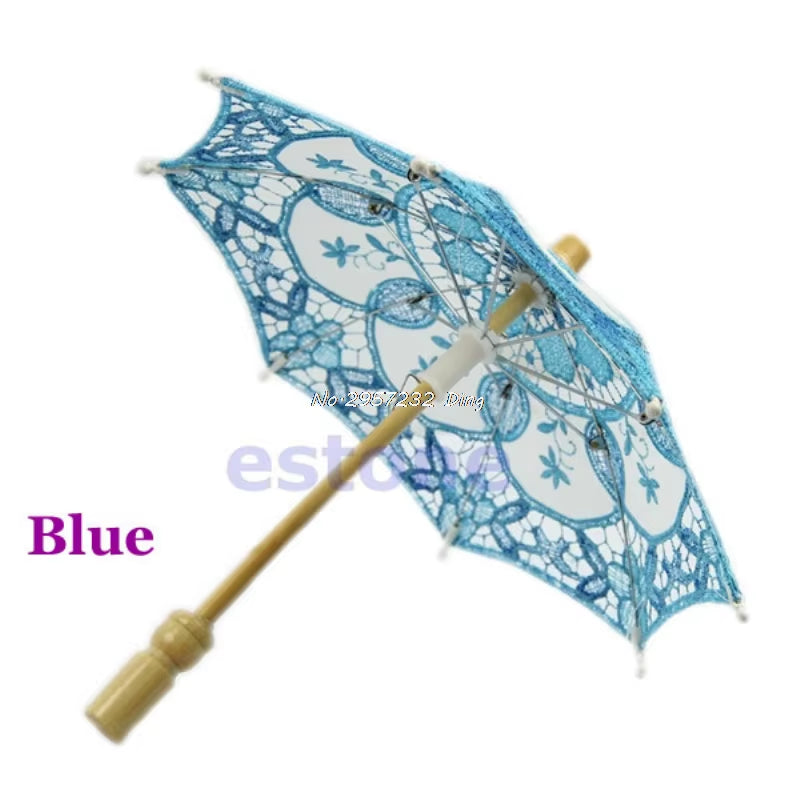 Hot Selling New Embroidered Lace Parasol Wedding Umbrella Dropshipping