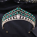 Rhinestone Baroque Set Zircon Alloy Bridal Crown