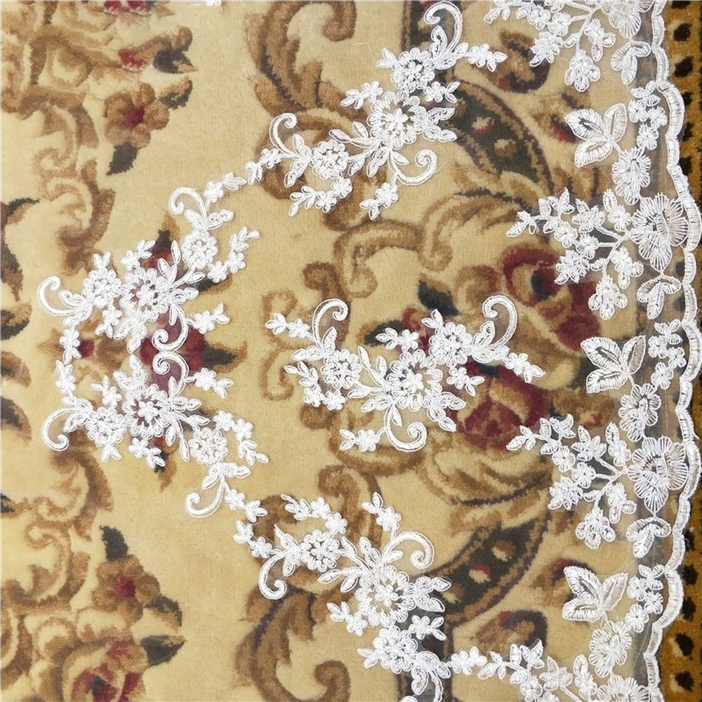 Handmade Applique Bridal Veil