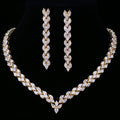 Bridal Water Drop Diamond Necklace