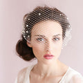 Bridal Veil Pearl Large Hole Mesh Hair Comb