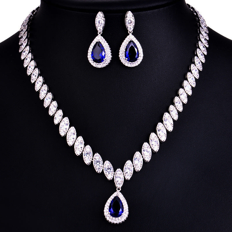Two Piece Zircon Jewelry Sets
