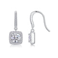 Moissanite Silver Plated Platinum Stud Earrings
