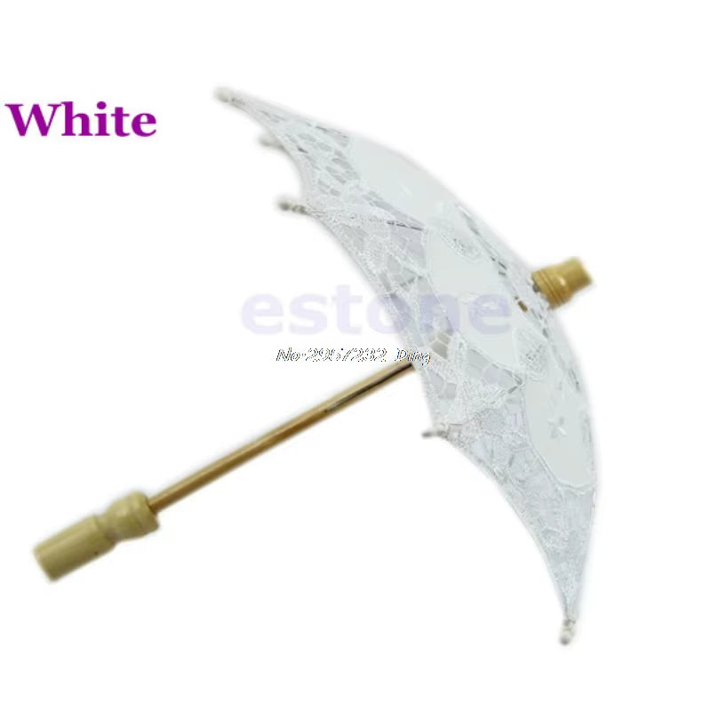 Hot Selling New Embroidered Lace Parasol Wedding Umbrella Dropshipping