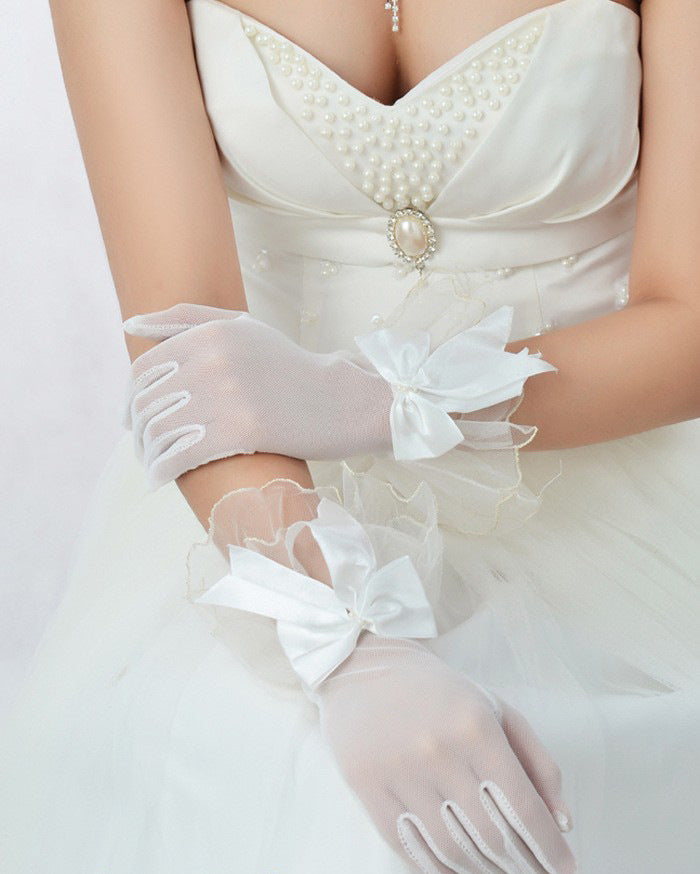 Lace Wedding Bridal Wedding Dress Evening Gloves