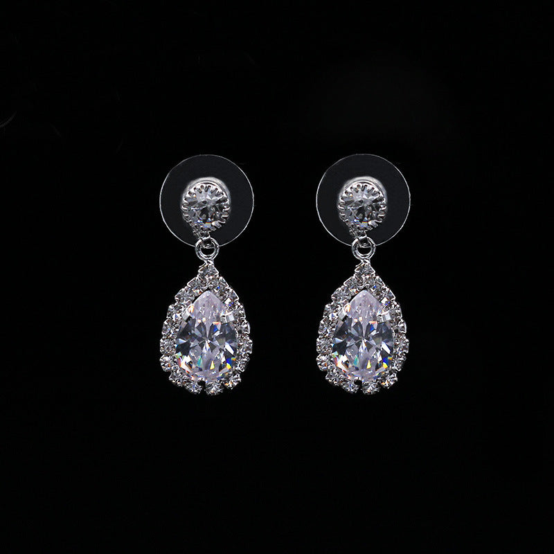 Sets of zircon necklace & earrings