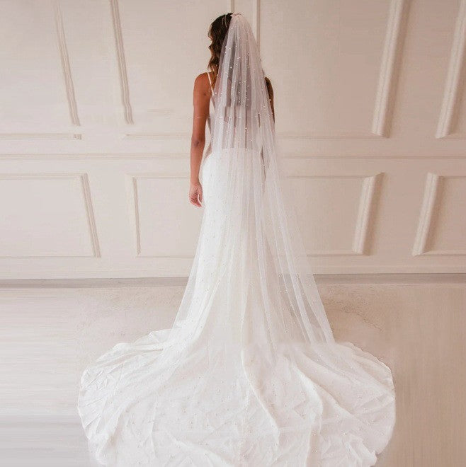 Pearl Bridal Veil Long & Mid-length