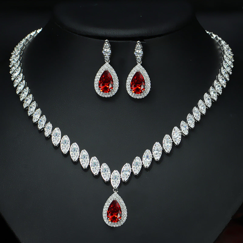 Two Piece Zircon Jewelry Sets