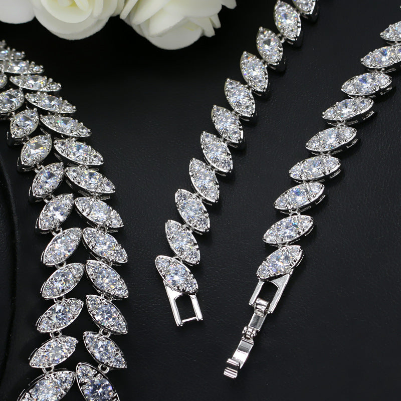 Two Piece Zircon Jewelry Sets
