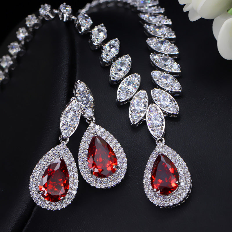 Two Piece Zircon Jewelry Sets