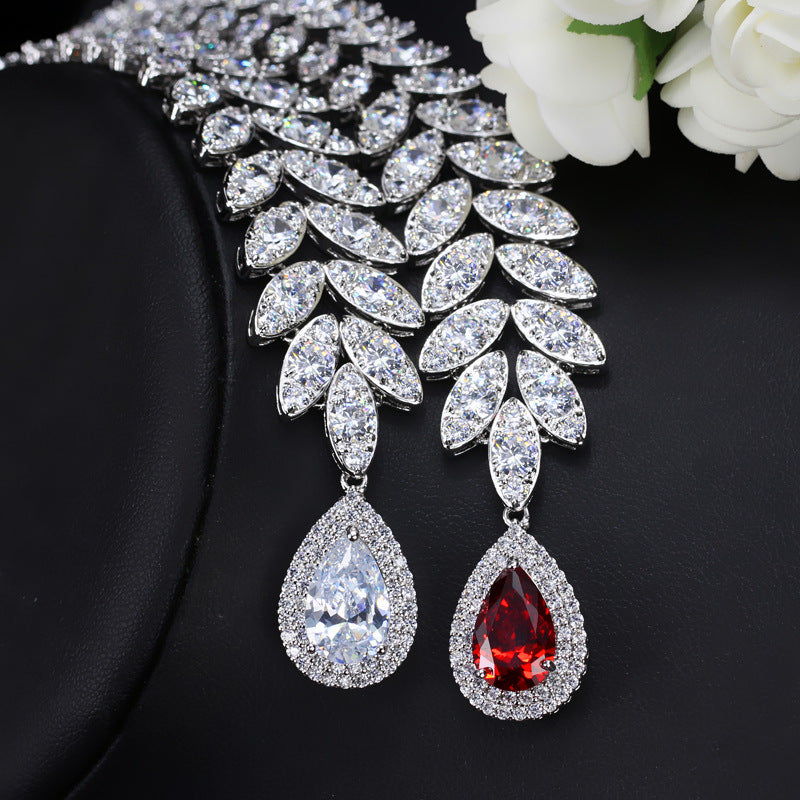Two Piece Zircon Jewelry Sets