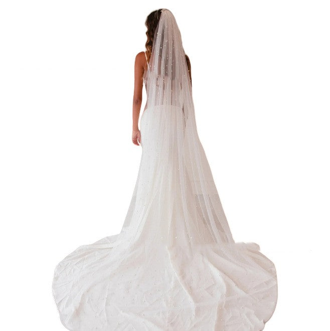 Pearl Bridal Veil Long & Mid-length