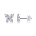 Silver Plated Platinum Stud Earrings