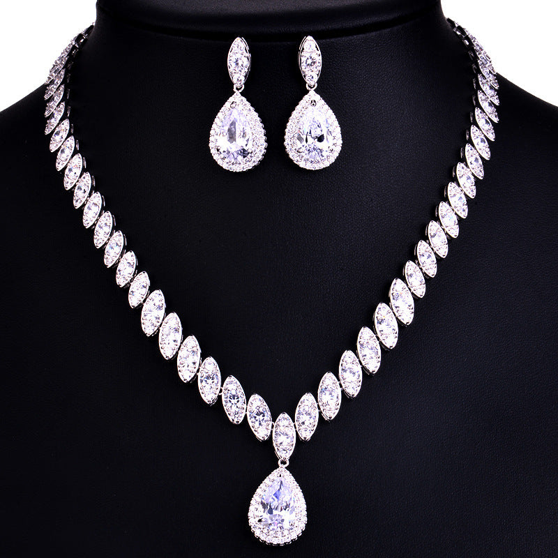 Two Piece Zircon Jewelry Sets