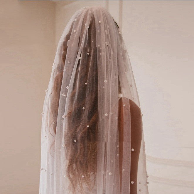 Pearl Bridal Veil Long & Mid-length