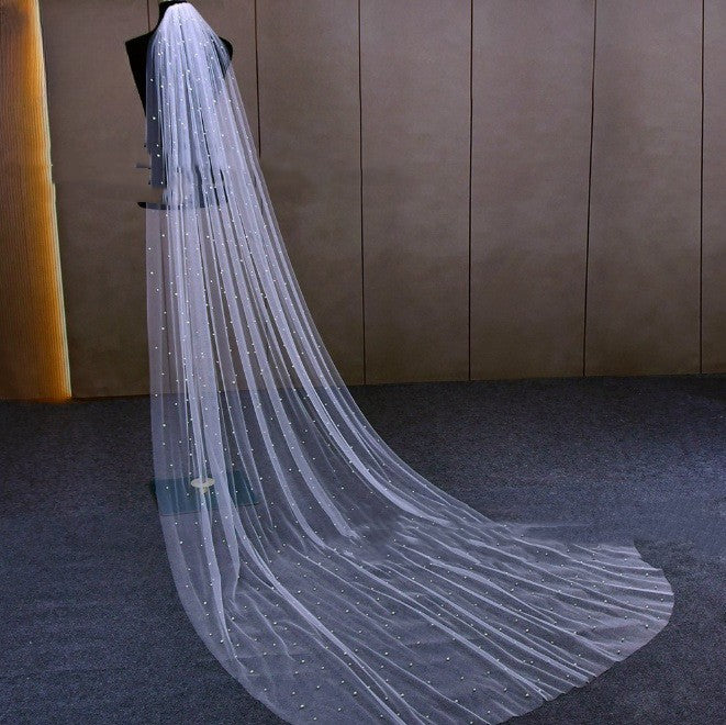 Pearl Bridal Veil Long & Mid-length