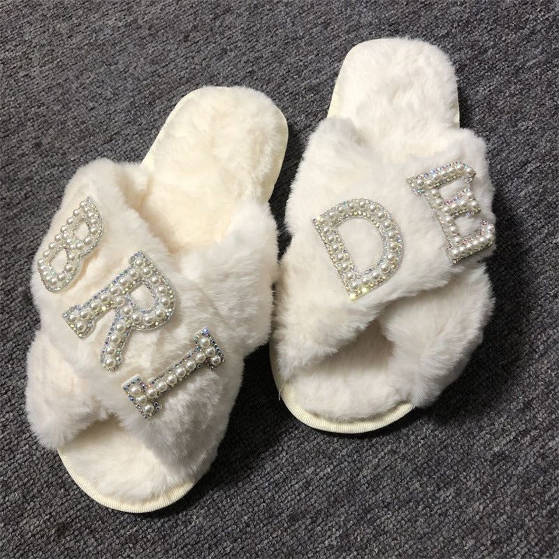 Bride To Be Slippers, Bridal Shoes