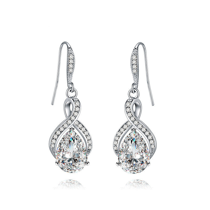 Zircon Bridal Earrings