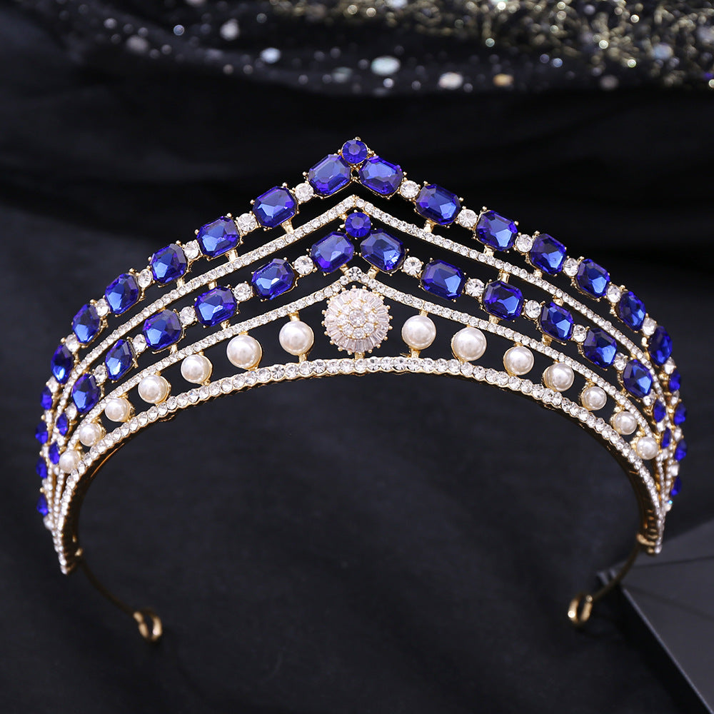 Rhinestone Baroque Set Zircon Alloy Bridal Crown