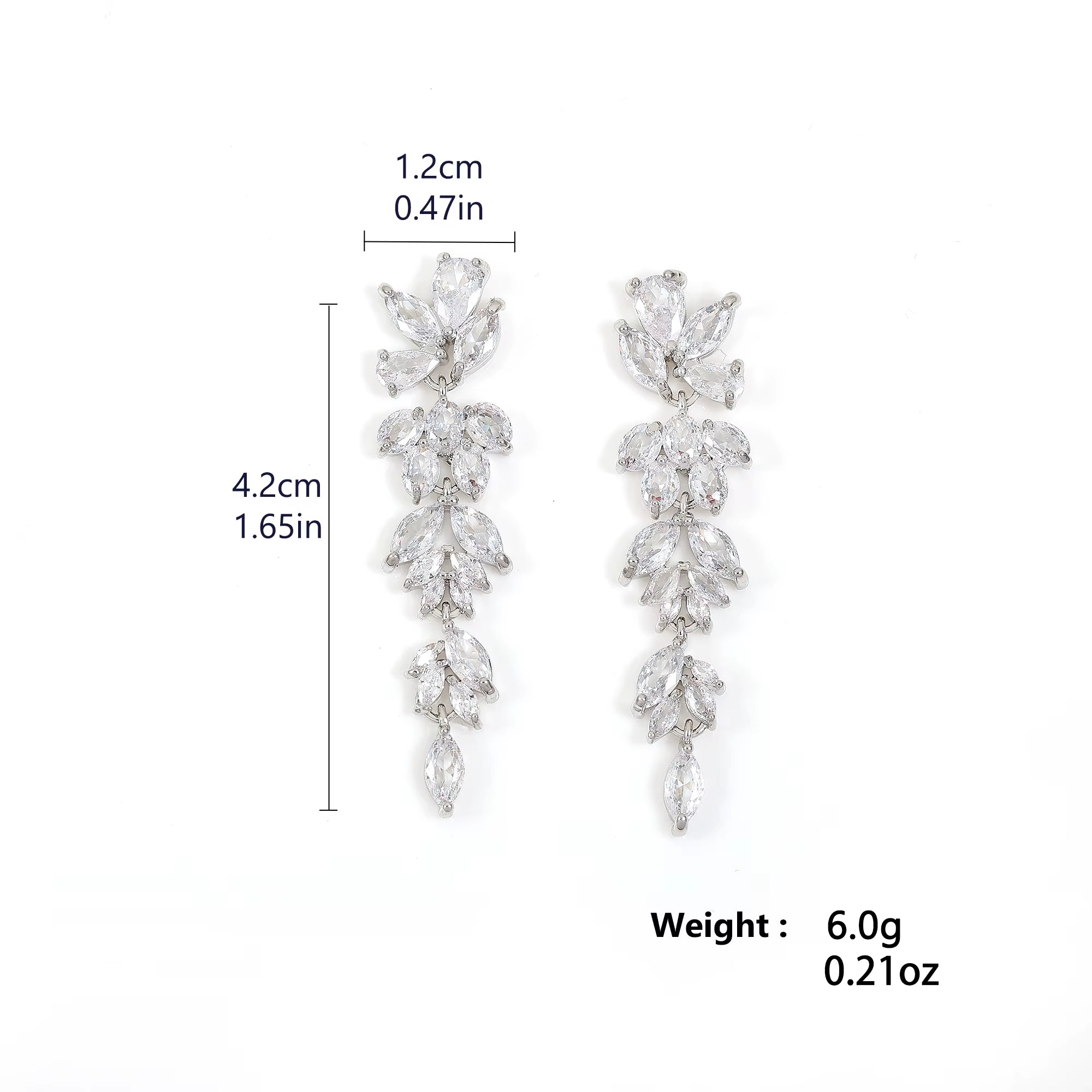 Luxury Pear Shape Marquise Zircon Bridal Earrings AAA Shiny CZ Long Drop Dangle Earring Wedding Jewelry