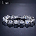 Luxury Water Drop Zirconia Bracelets for Elegant Women Teardrop Charm Bracelet Bridal Wedding Jewelry