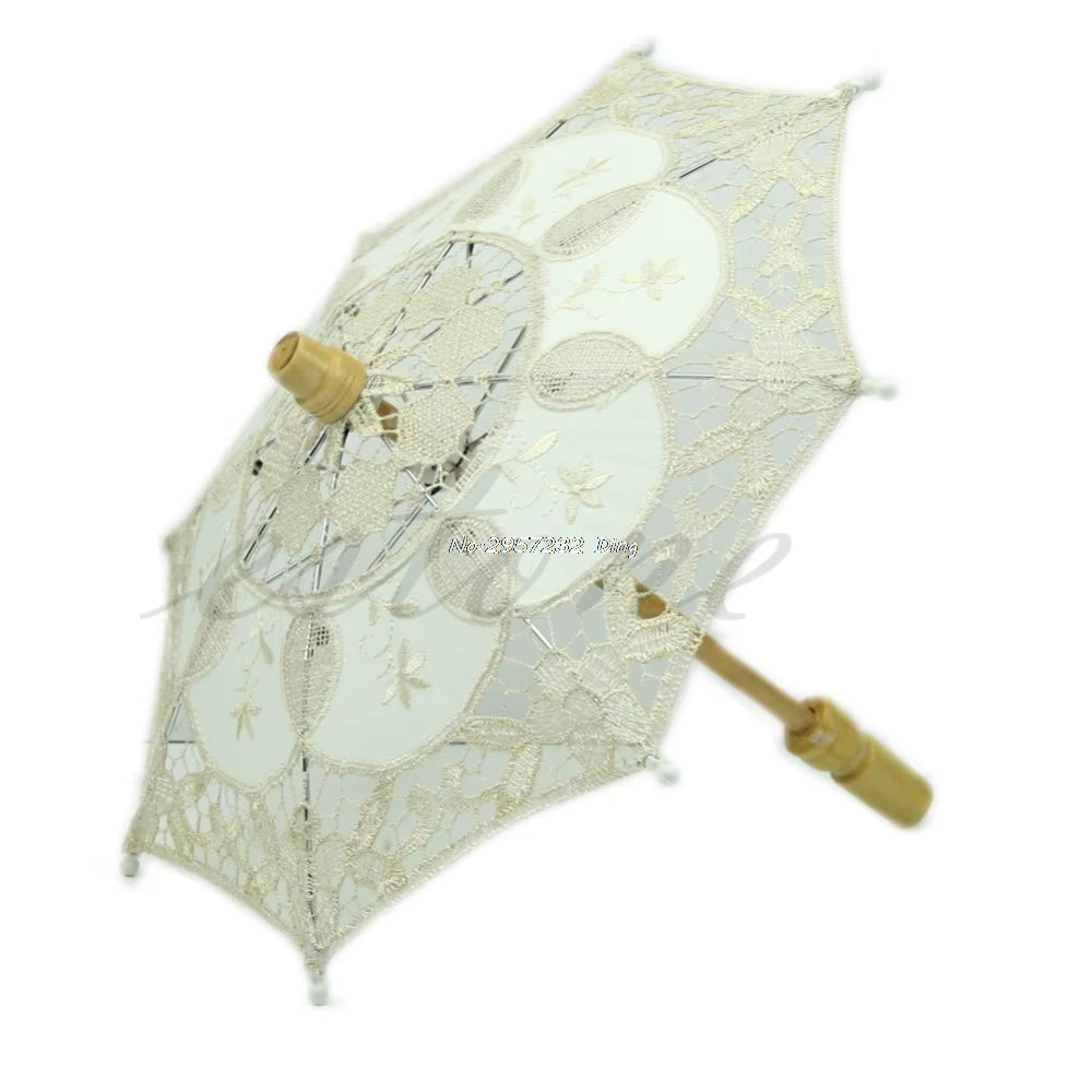 Hot Selling New Embroidered Lace Parasol Wedding Umbrella Dropshipping