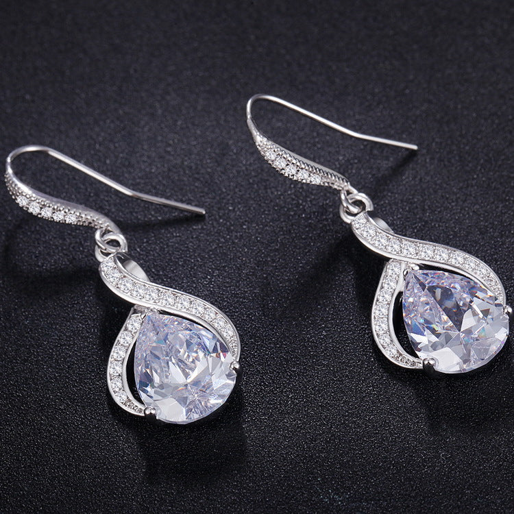 Zircon Bridal Earrings