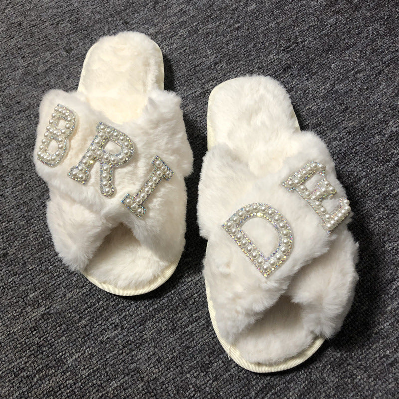 Bride To Be Slippers, Bridal Shoes