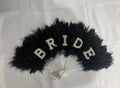 Pearl Bridal Feather Decorative Folding Fan