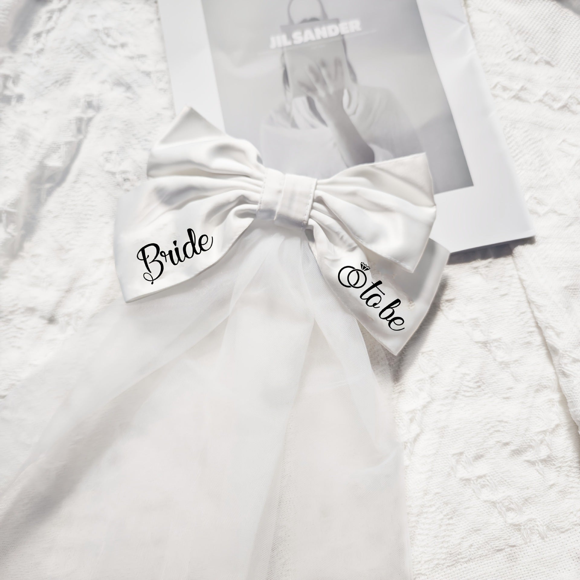 Bride to be hair accessories