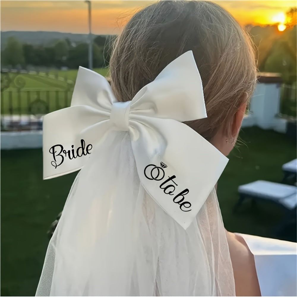 Bride to be hair accessories