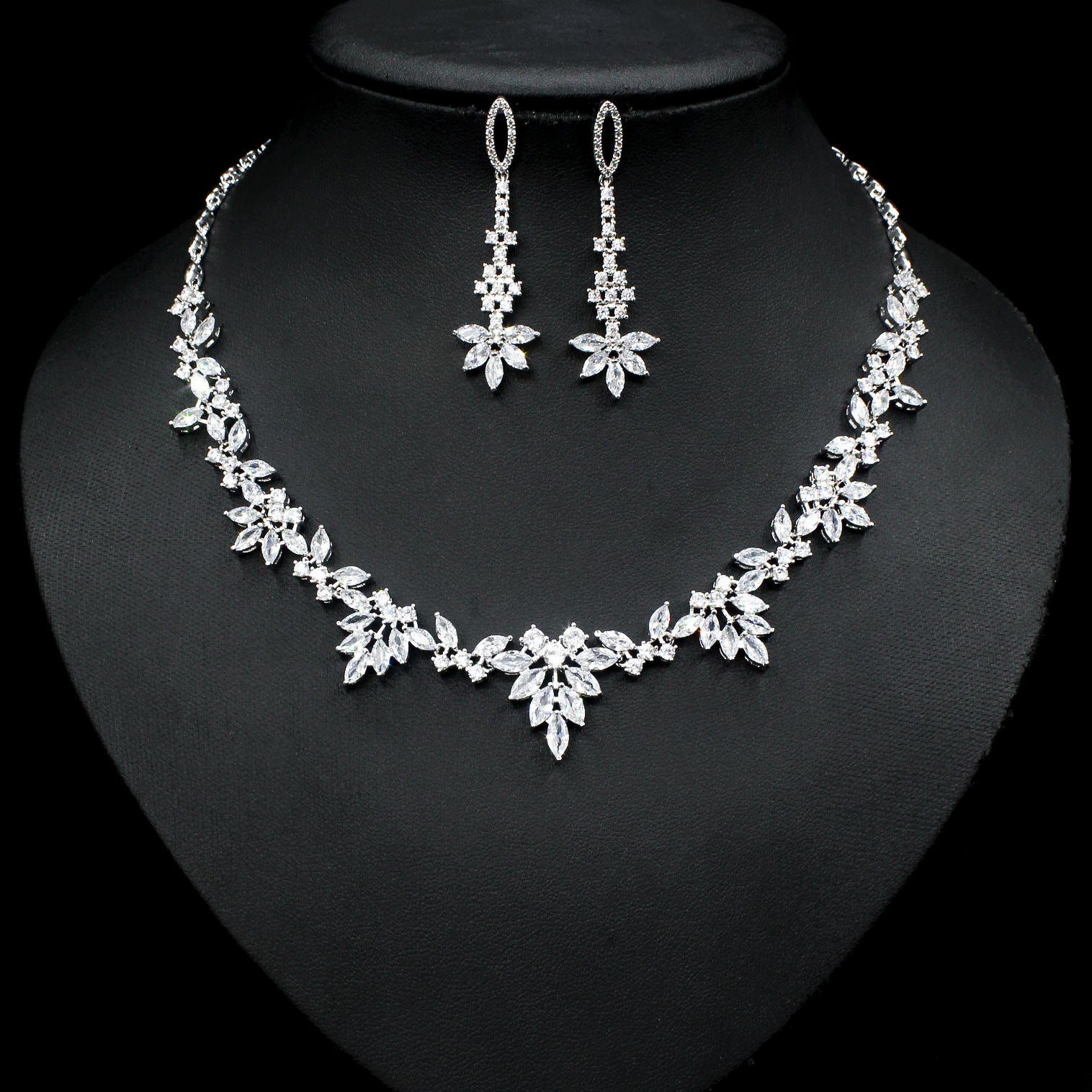 Bridal Zircon Necklace Set