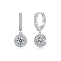 Earrings Set With 0.5-carat Top-quality Moissanite S925 Silver And Platinum-plated Stud Earrings,