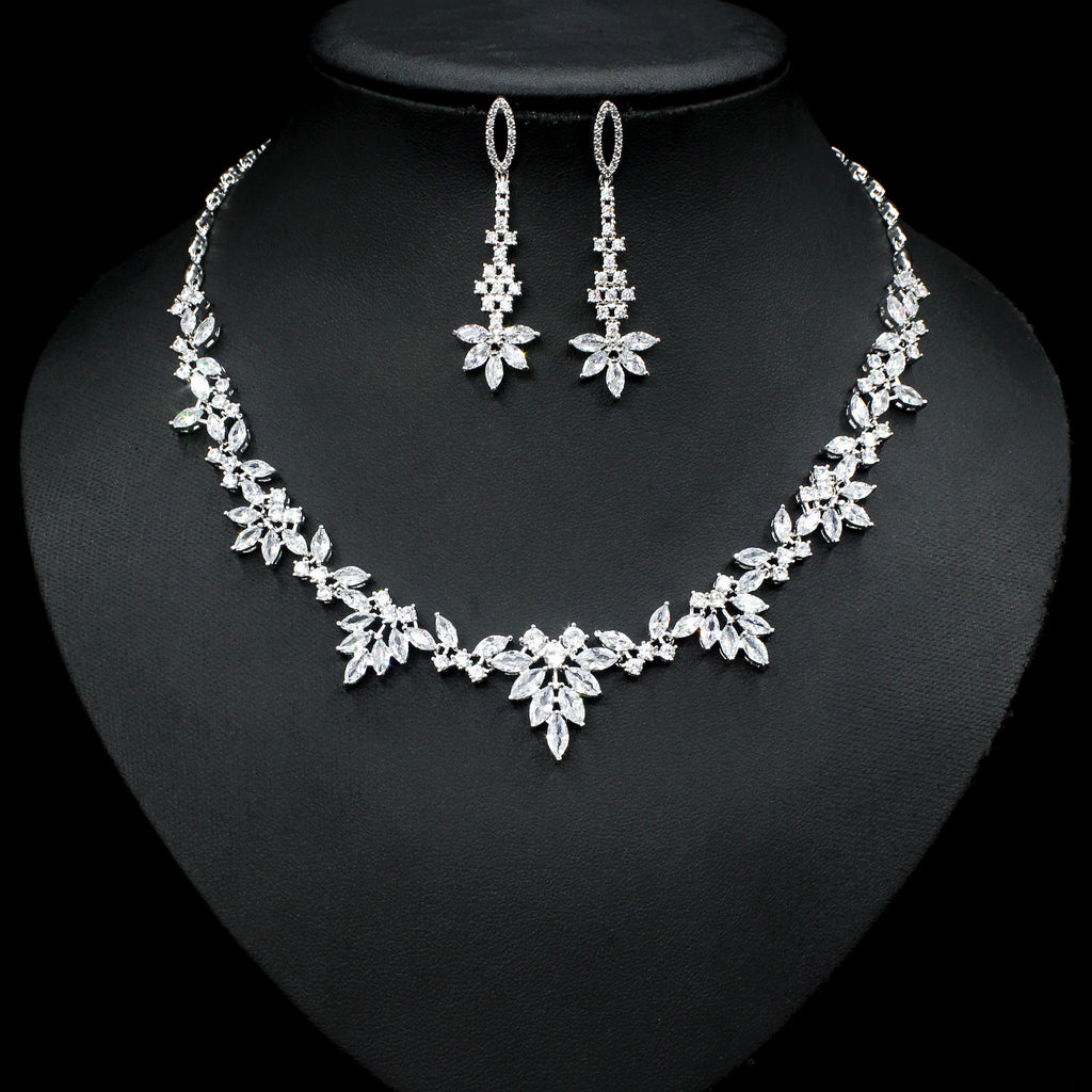 Bridal Zircon Necklace Set